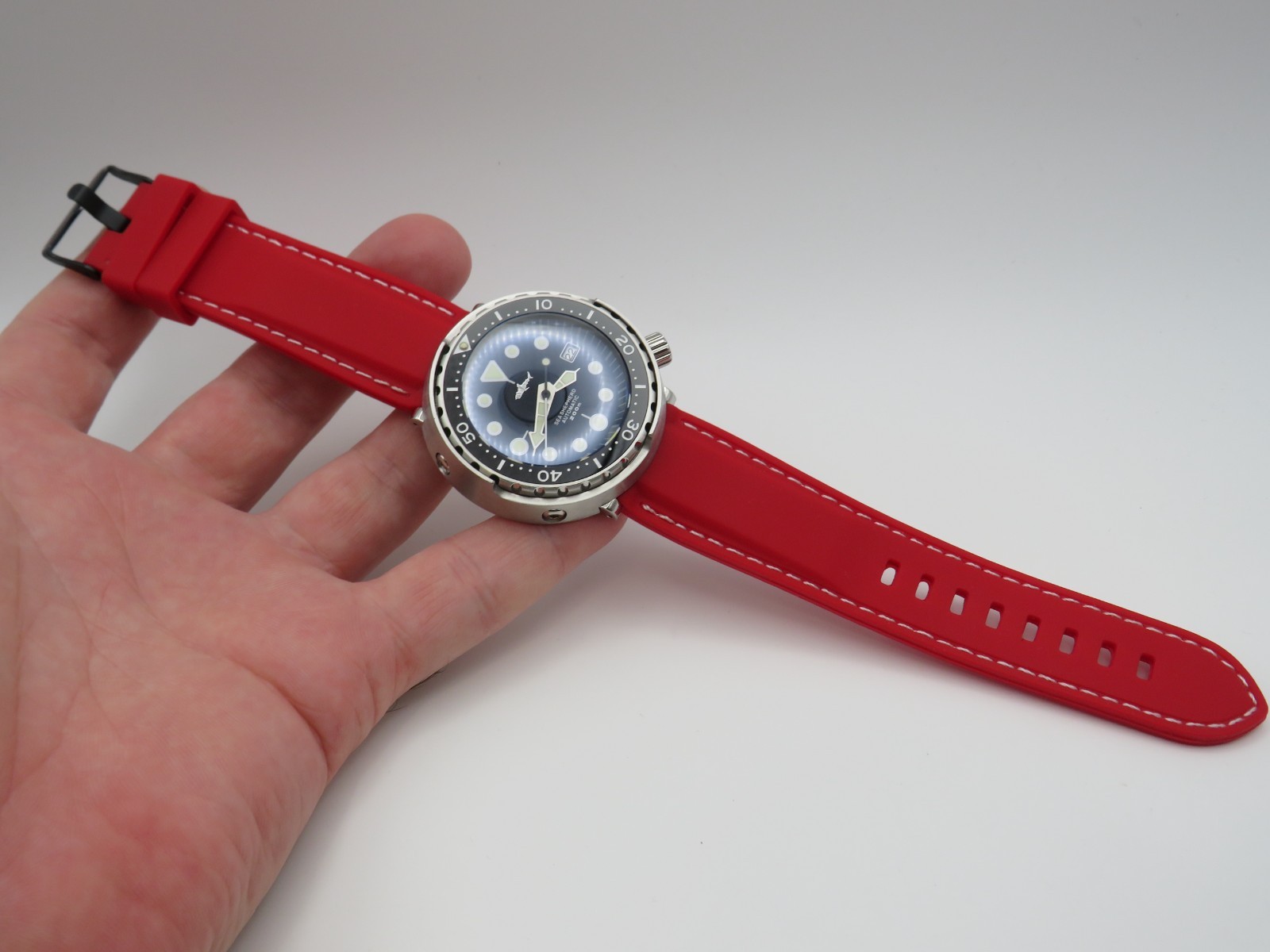 Heimdallr Sharkey Tuna Sea Shepard NH35 Automatic Dive Watch Stainless Steel