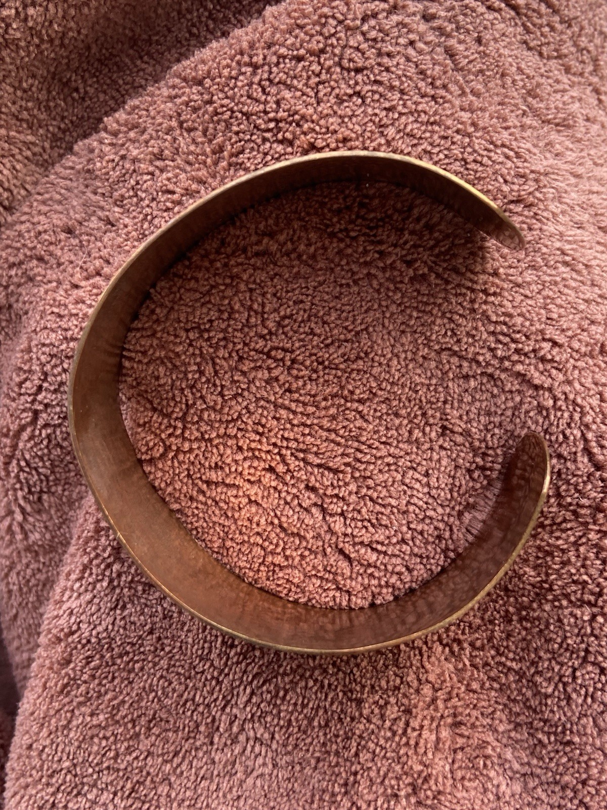 Vintage Engraved Copper Dragon Cuff Bracelet 1” Wide Adjustable Boho