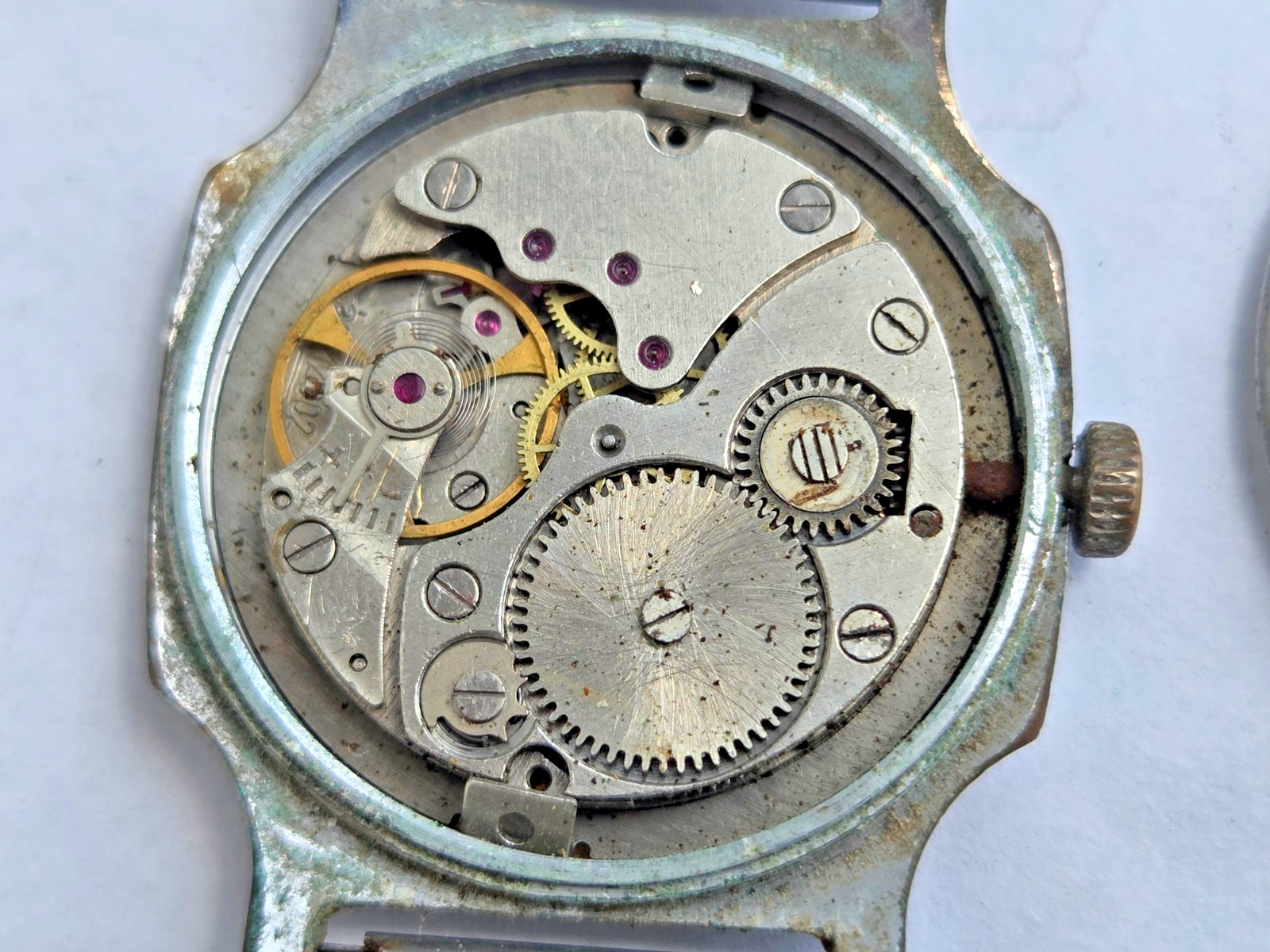 Russian Wristwatch Watch Pobeda , Victory . Made in USSR . Not working for parts