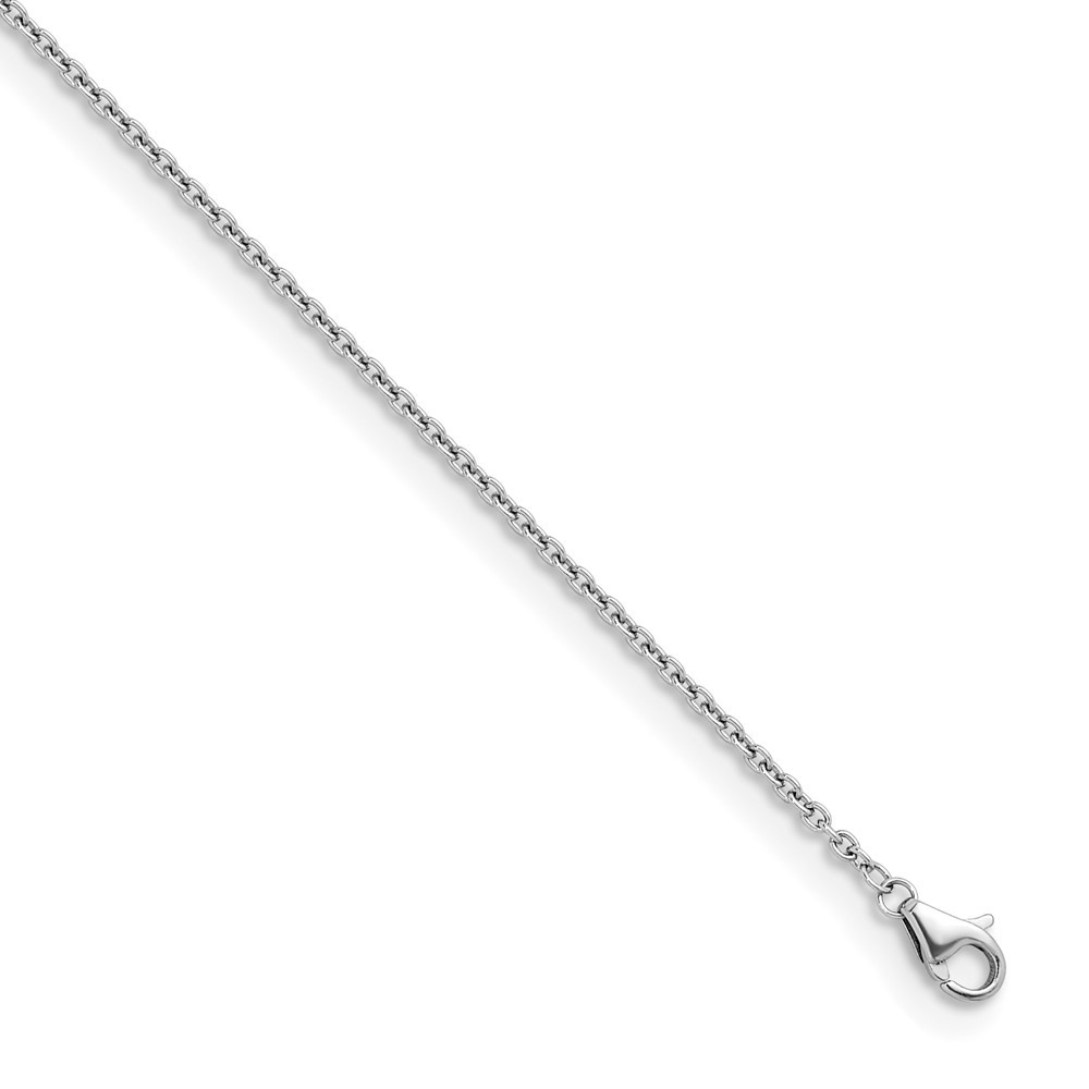 950 Platinum Polished 1.6mm Solid Cable 30 inch Chain Necklace 30 In 7.69 g