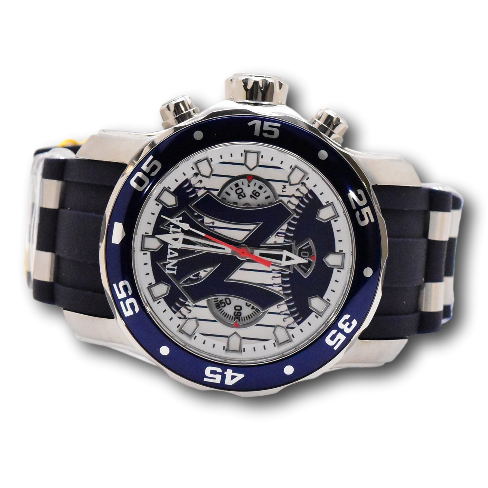Invicta MLB New York Yankees Men’s 48mm Limited Blue Chrono Watch 42846