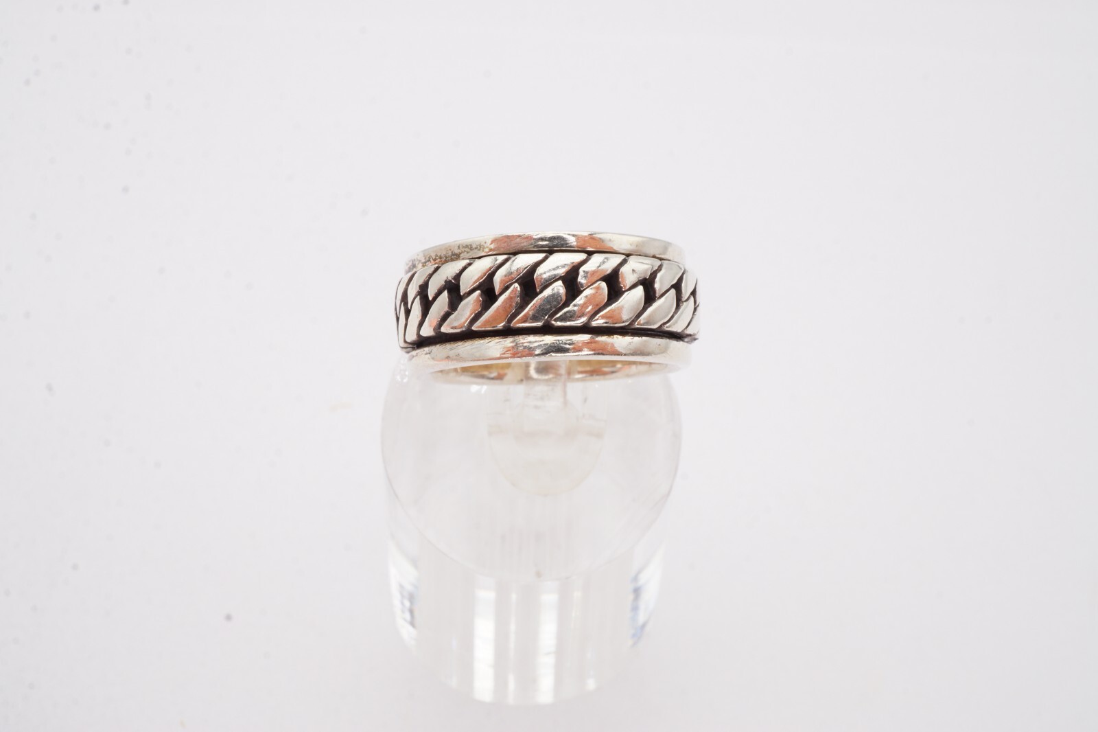 Sterling Silver 925 Spinner Ring Size 6.75 A5