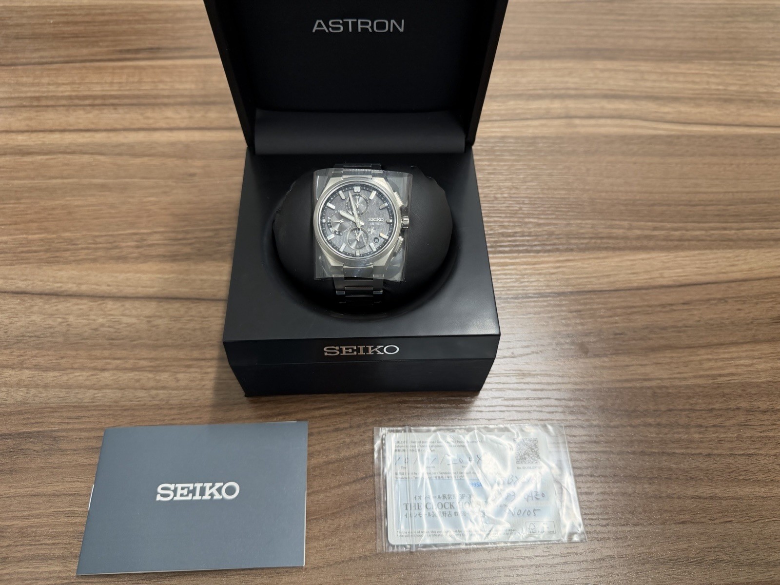 Seiko Astron GPS Solar Caliber 5X83 Radio Titanium Chronograph Watch – SSH163
