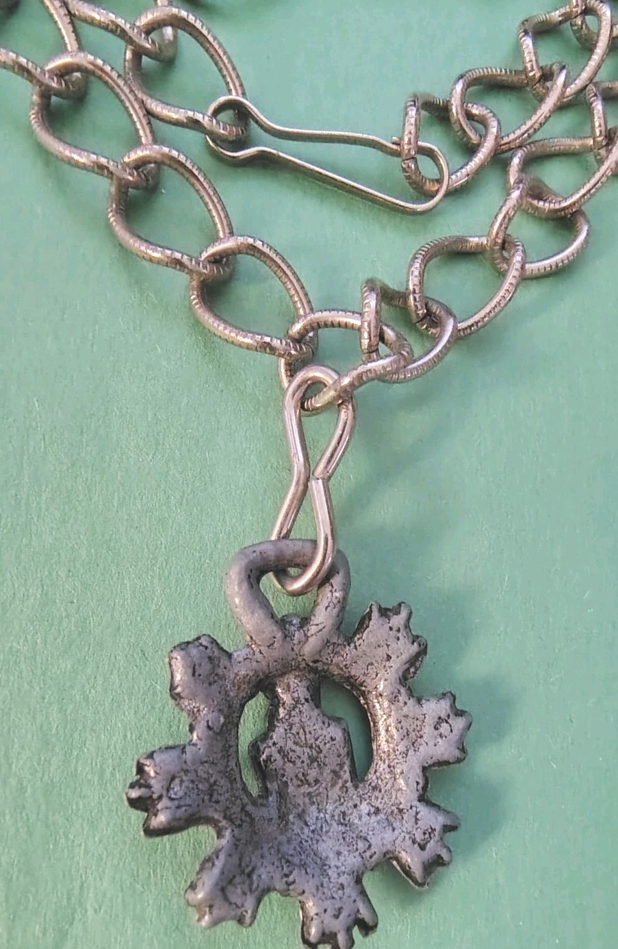 Vintage COAT OF ARMS Pendant Necklace or Belt in Silver Tone