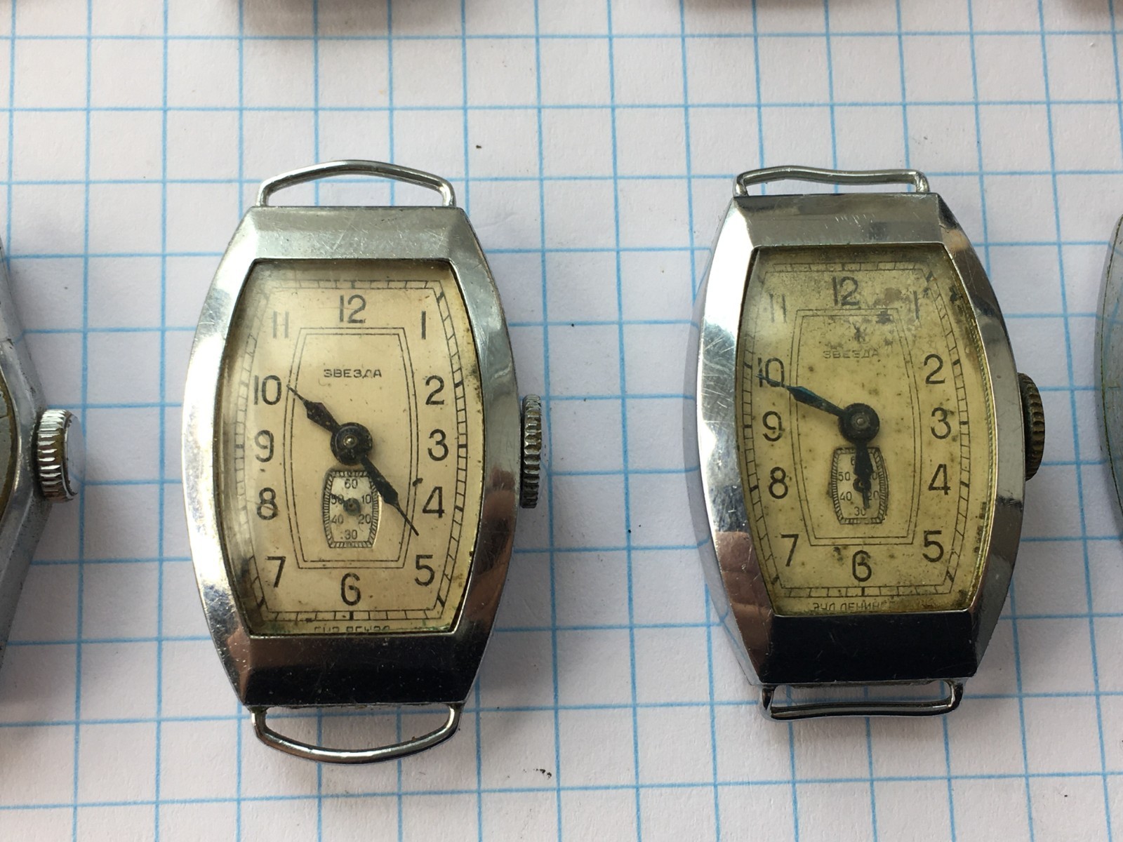 Lot of 10 Soviet Vintage ZVEZDA USSR Women mechanical Wristwatch for parts