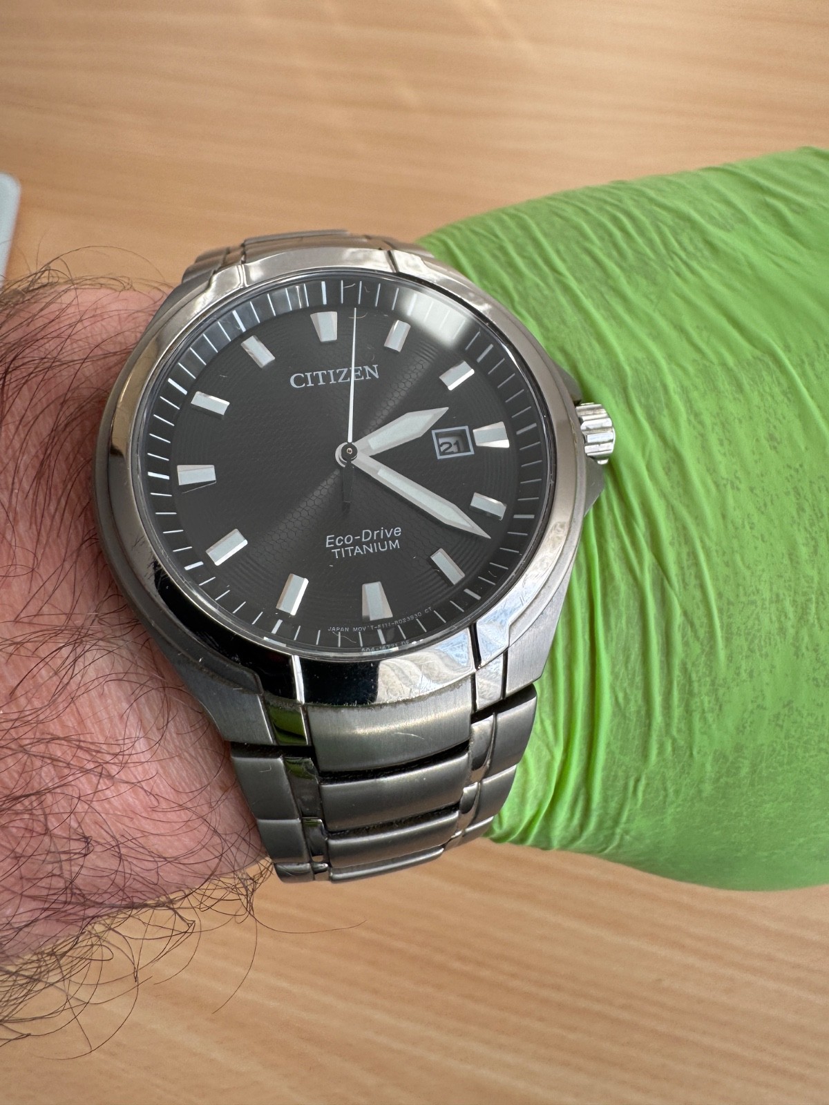 Citizen Eco-Drive Titanium Men’s Watch Sapphire Crystal 100m Japan Mov’t Date