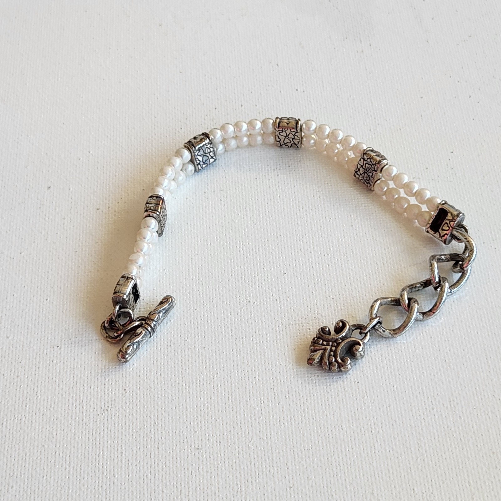 Brighton Lady Jane Pearl Toggle Beaded Bracelet