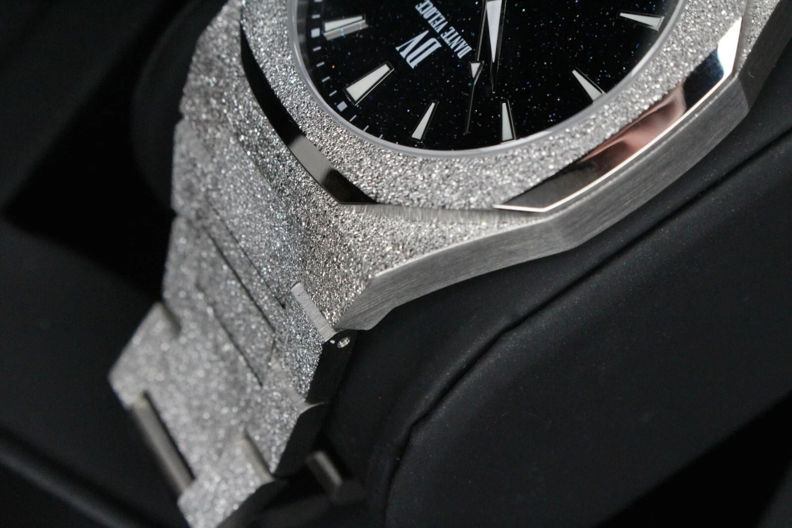 DANTE VELOCE Starlight Frosted SILVER Ice Out Icy Diamond Watch paul rich NEW !