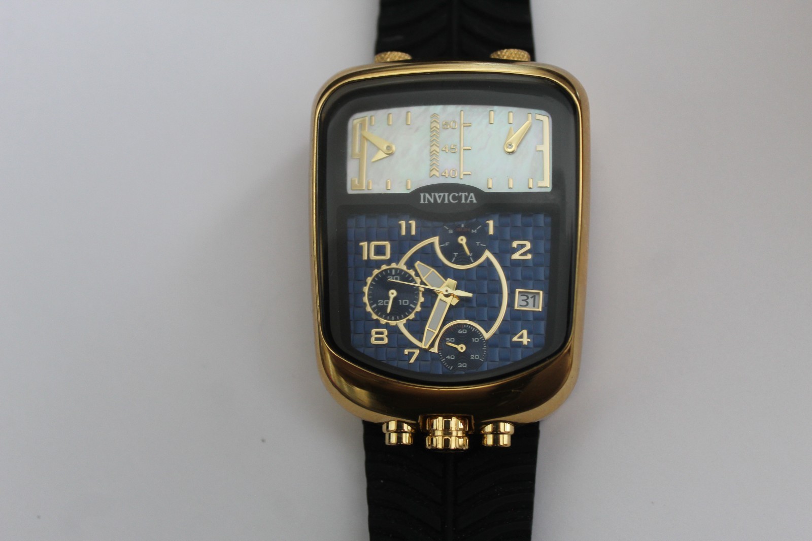 Invicta S1 Rally Dualshift Swiss Ronda Z60 Caliber Men’s Watch w/Mother of Pearl