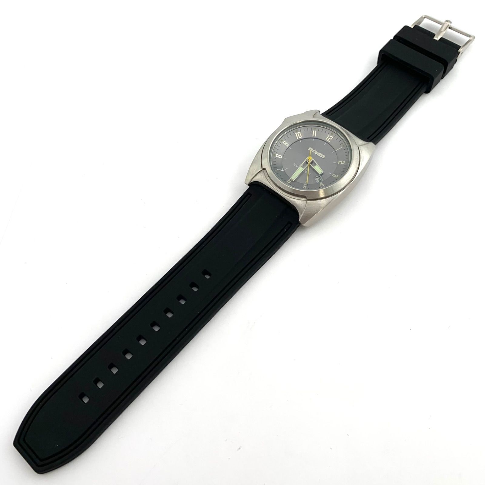 Nixon UNLOCKED THE KEY Quartz men gray Dial Watch Japan – Rank B