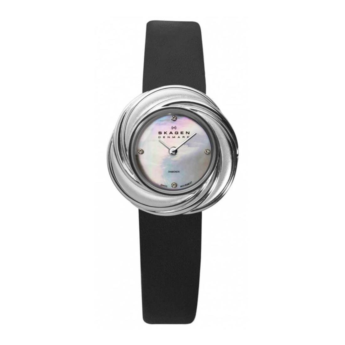 Skagen Black Label Women’s Quartz Black Leather Watch 885SSLB