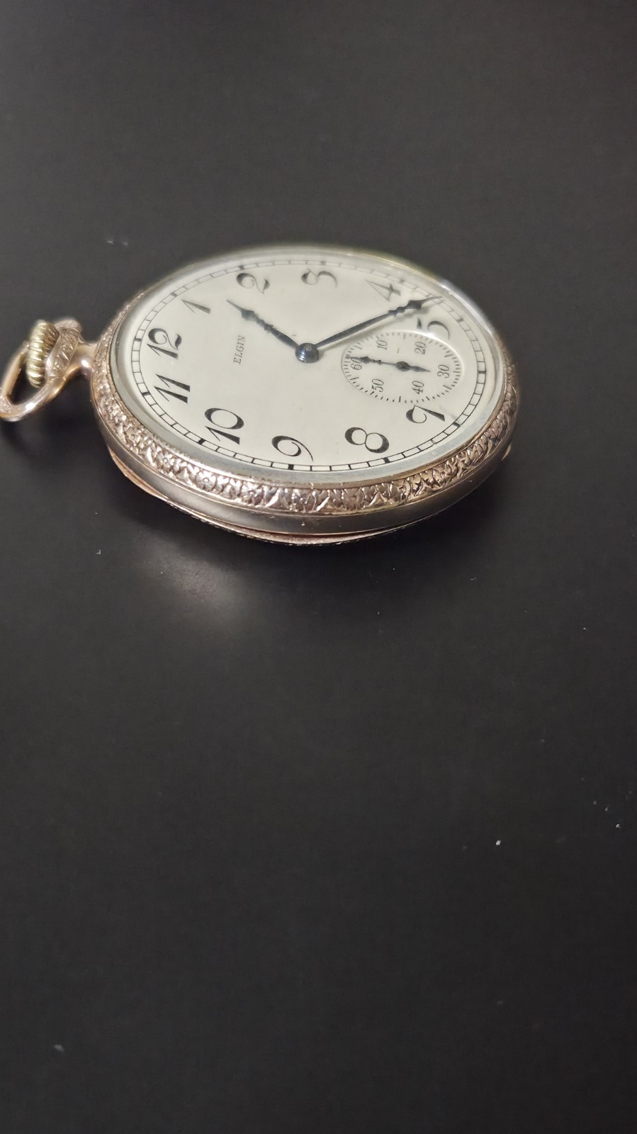 1917 Elgin Dress Pocket Watch Gold Case
