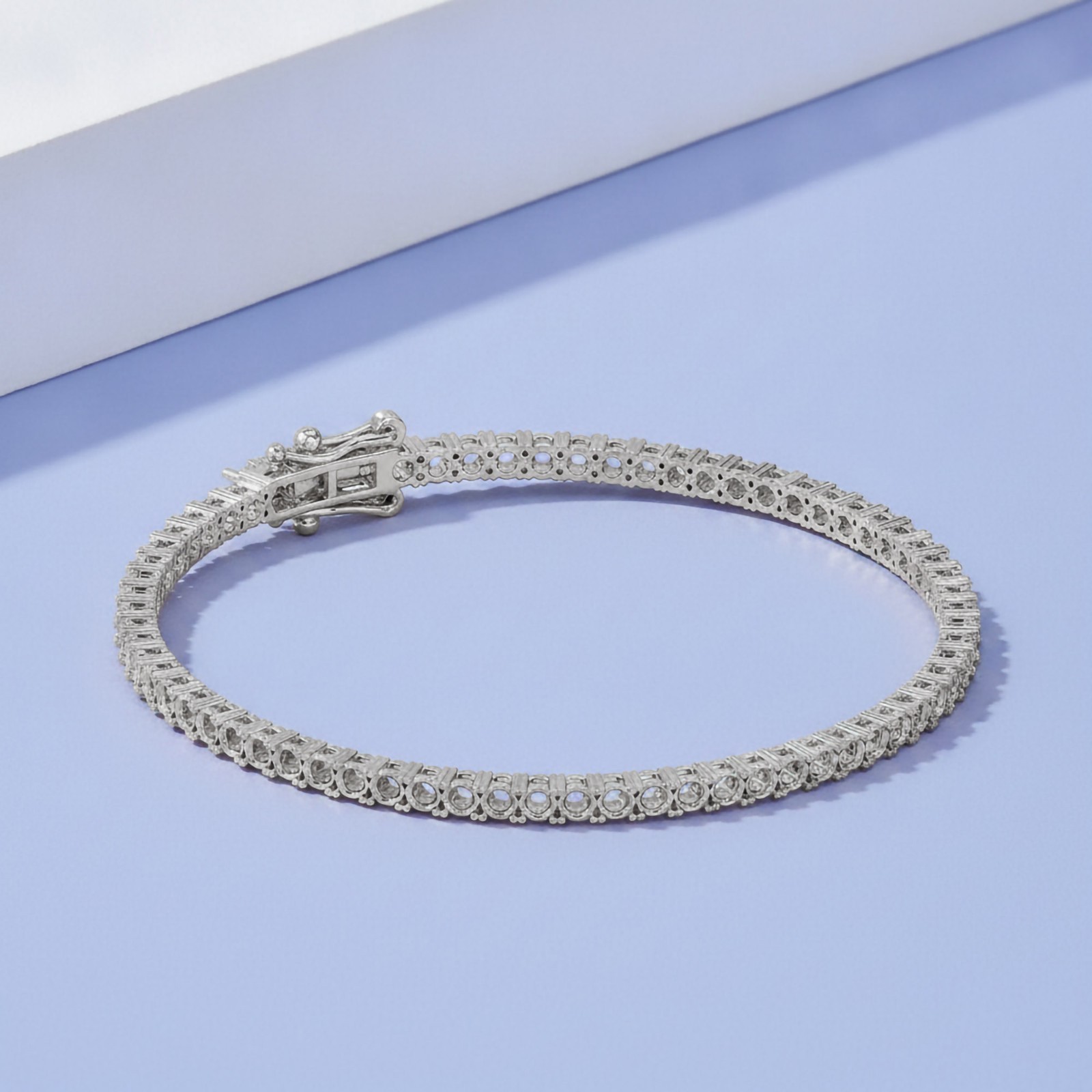 2mm to 3mm Round Semi Mount Tennis Bracelet Sterling Silver,10k & 14K Gold