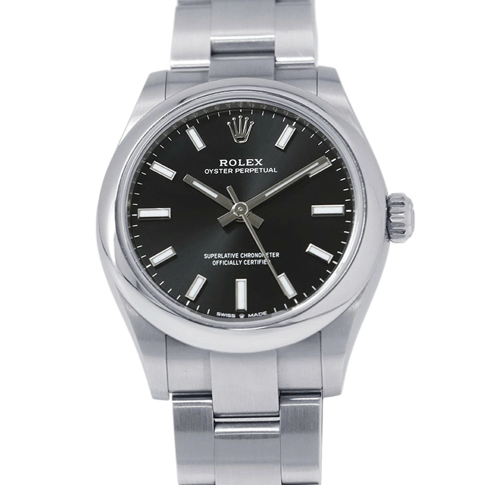 Rolex Oyster Perpetual 277200 Stainless Steel 31mm Black Dial Automatic #TZW201