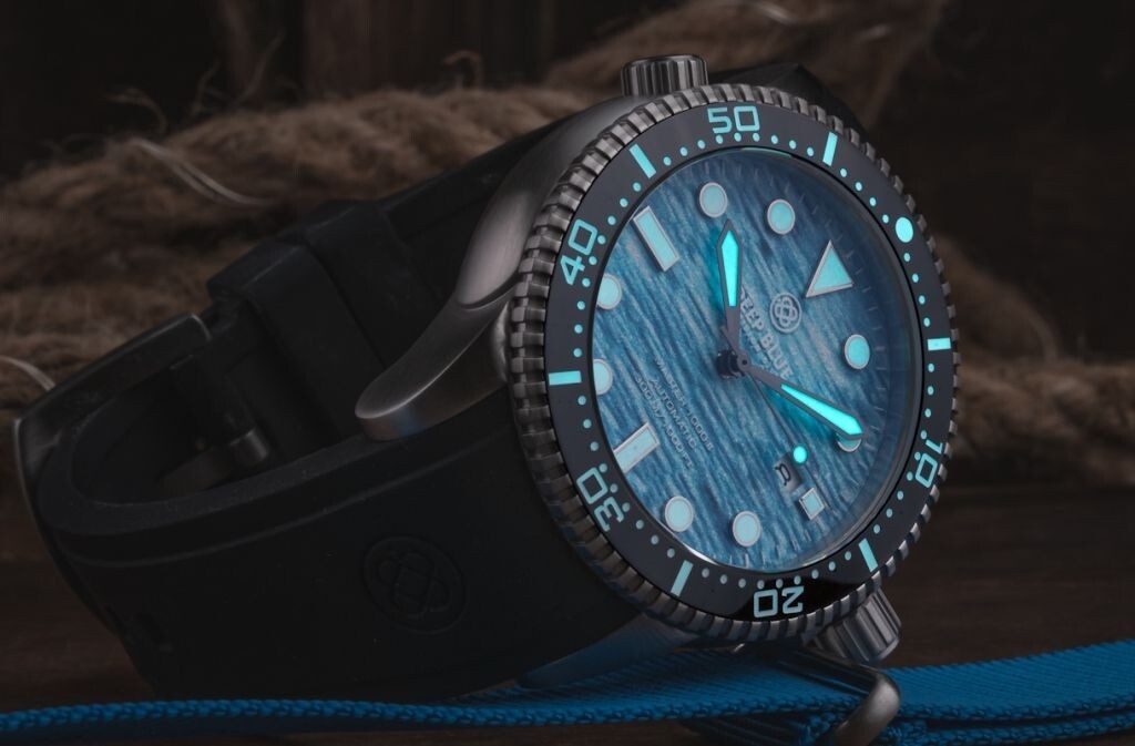 DEEP BLUE MASTER 1000 II 44MM AUTOMATIC DIVER OCEAN AQUA SEA BLUE DIAL