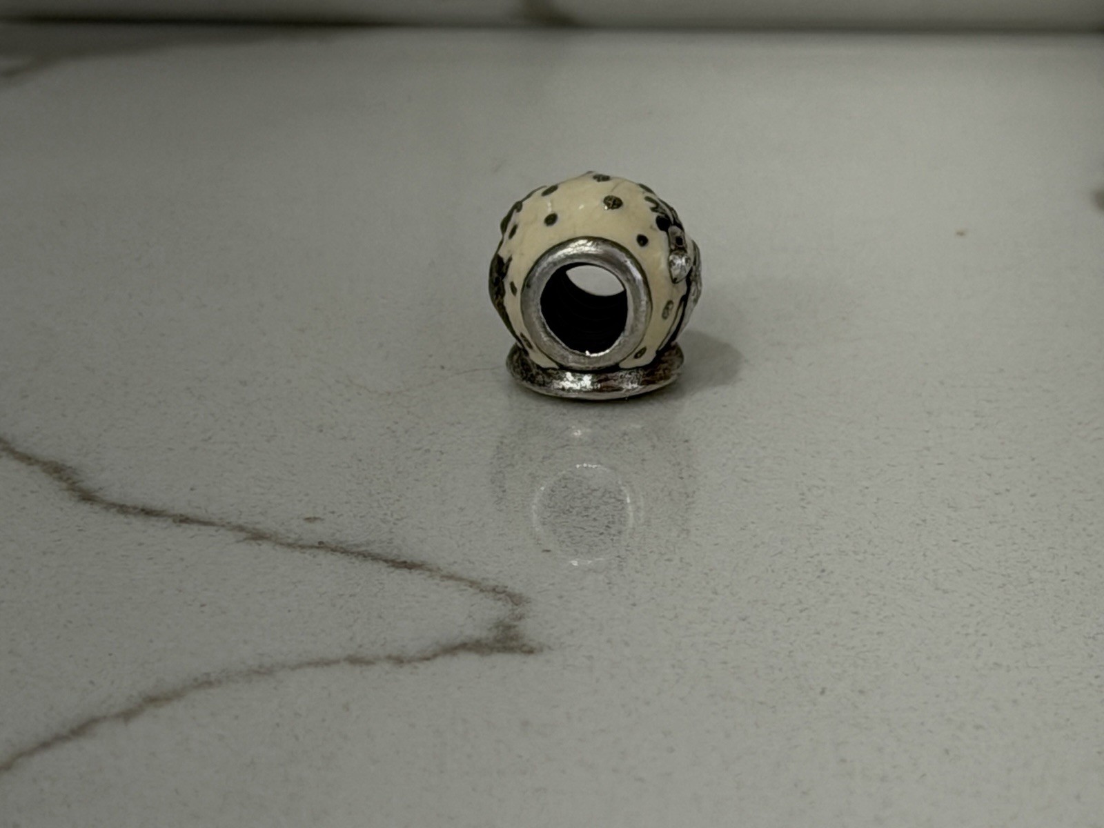 Pandora Sterling Silver Reindeer Snow Globe Enamel Charm Bead 791228EN12