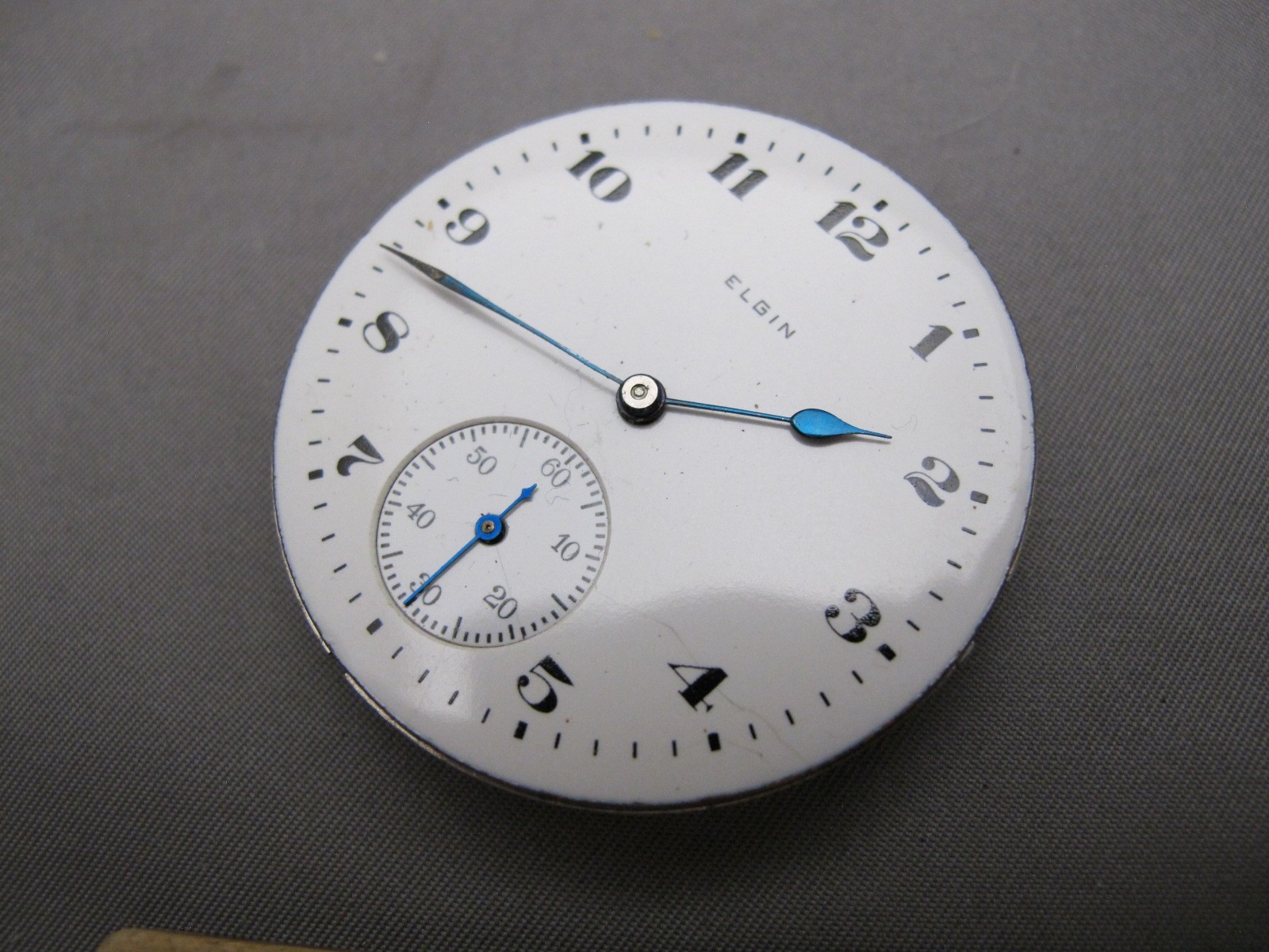 ELGIN 16S 7J Pocket Watch Movement-Grade 291 Model 7-1920-Running