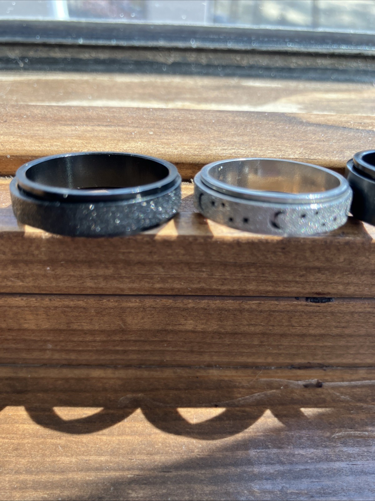 Anxiety Fidget Spinner Ring in Stainless Steel Lot Of 8!!