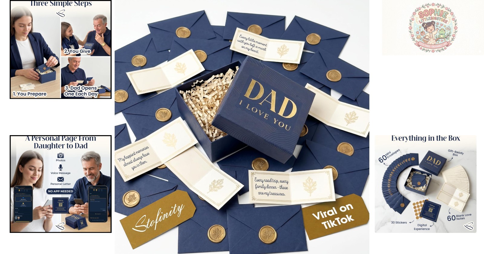 Emotional Father’s Day Gift: 60 Love Notes + Digital Surprise Experience