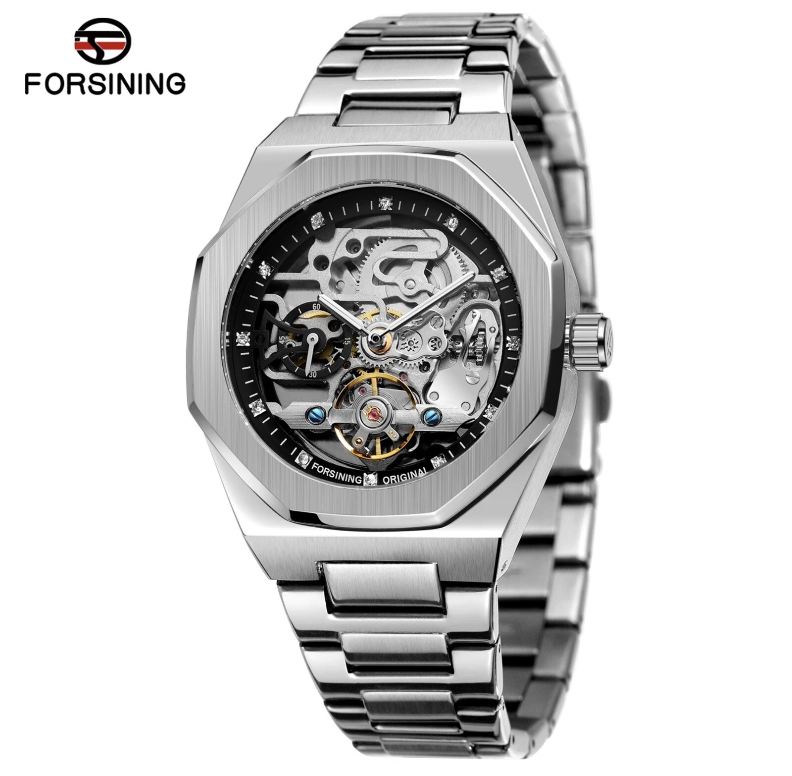 ⌚Men’s Watch Skeleton Mechanical Luminous Luxury Waterproof Sport Wristwatch NEW