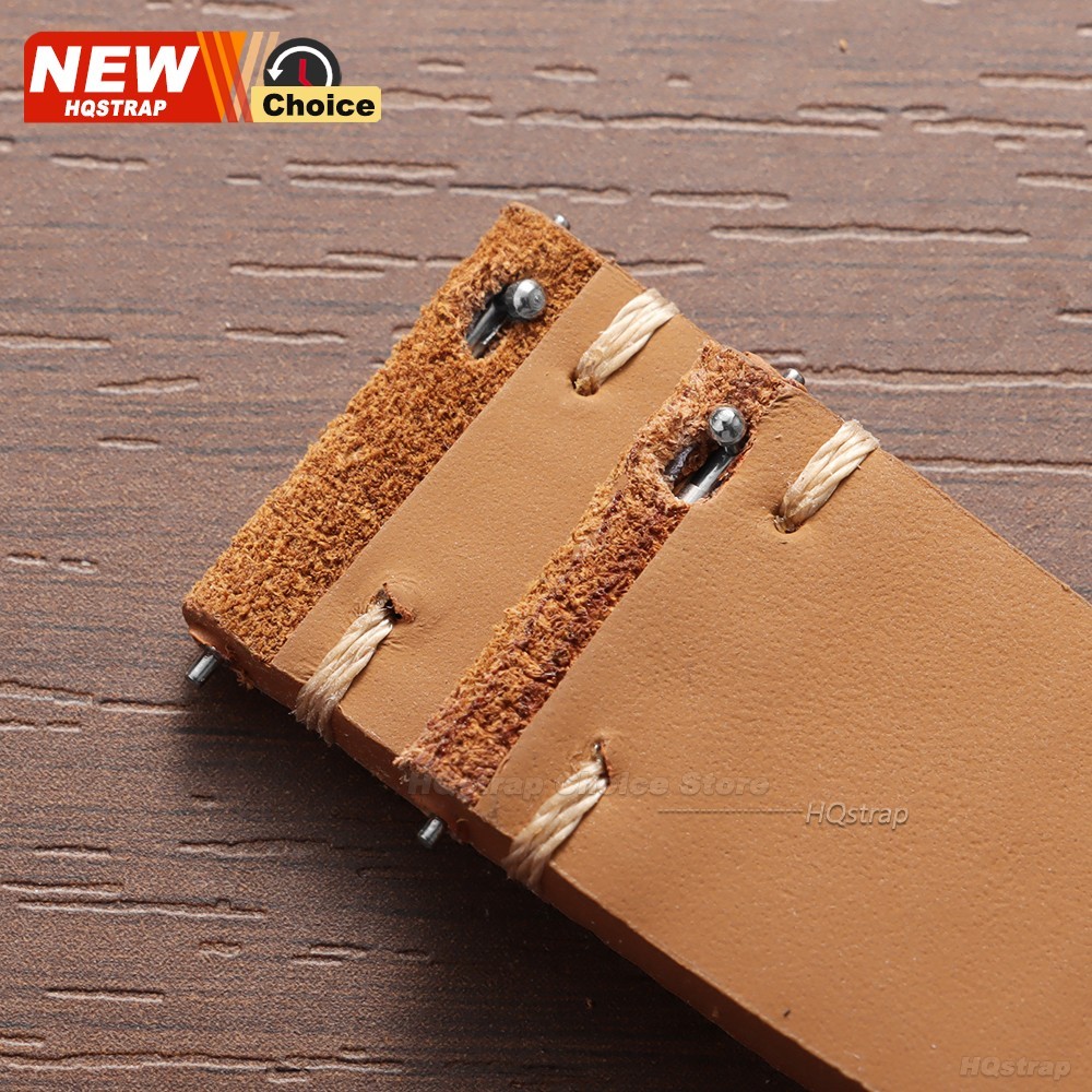 18 19 20 21 22 MM Soft Suede Leather Vintage Strap Watch Band Quick Release