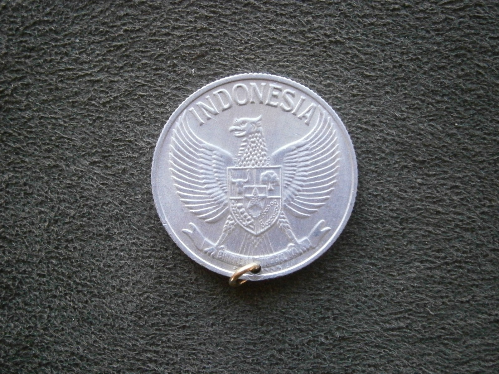 Indonesia 50 Sen Coin ~ 1961 ~Vintage Bracelet Charm Pendant 3.0g
