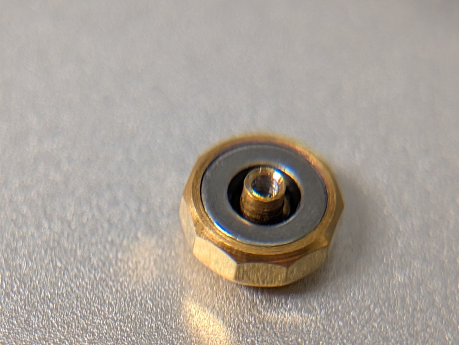 Swiss Made CROWN yellow for Omega 4.5mm x 2.0 Tap 10 NEW, ten sided