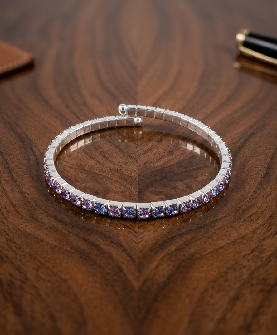 Sapphire Emerald Gemstone Tennis Bracelets | Choose Your Style