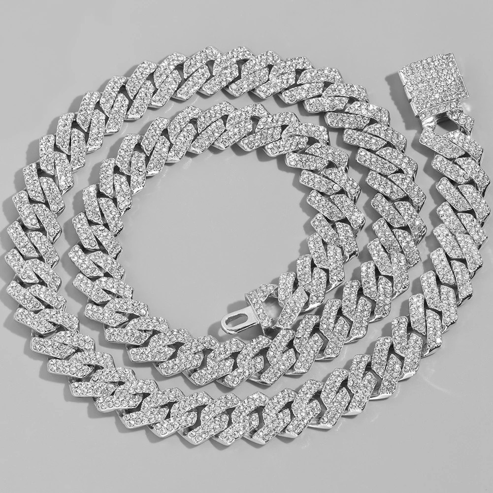 Cadena Cubana Plata 925 Para Hombre Mujer Unisex Elegante Regalo Moda Joyería