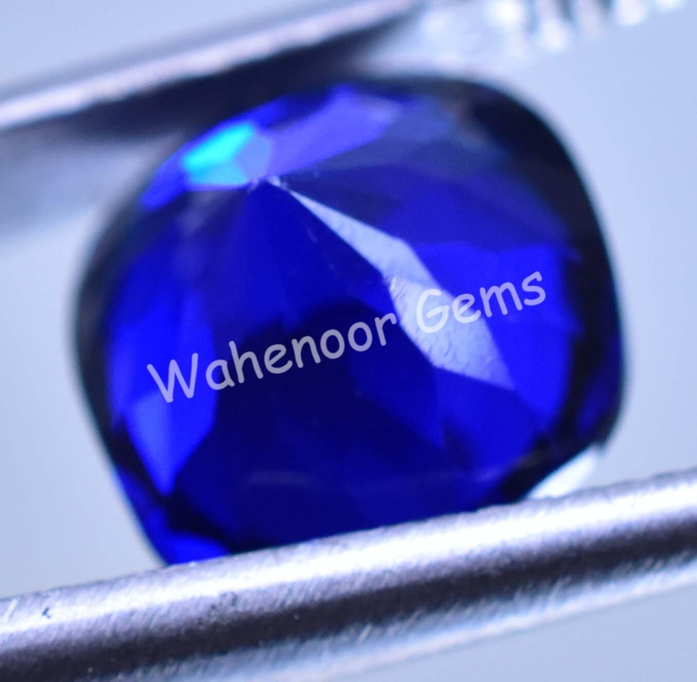AAA+ 7.00 Ct Natural Arkansas Blue Benitoite Certified Rare Loose Gemstone