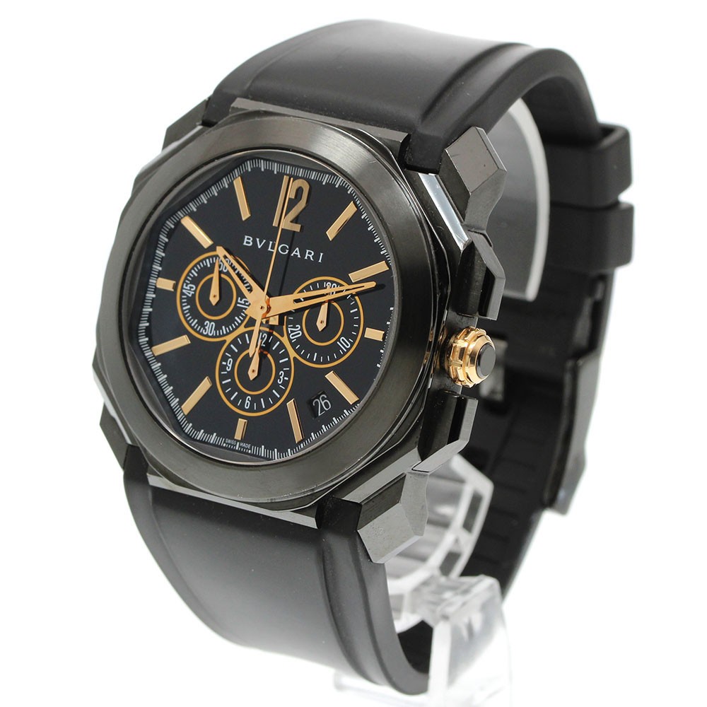 BVLGARI Okto Ultra Nero BGO41SCH Chronograph Automatic Men’s Watch_965150