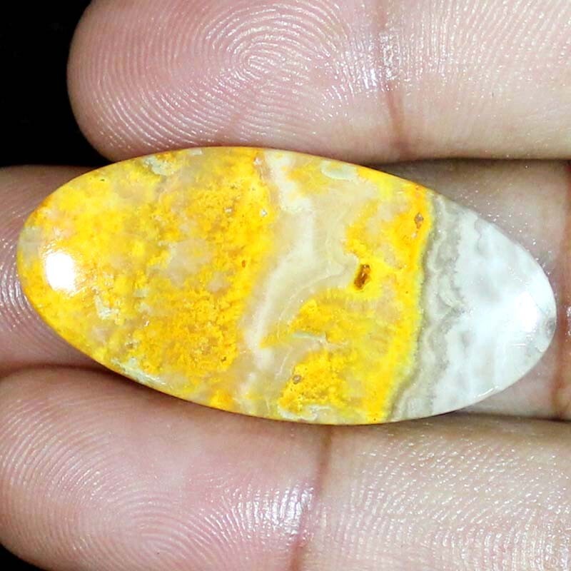 100% Natural Bumble Bee Jasper OVAL Cabochon Gemstones 43.85 Ct 20x41x5mm BC-12