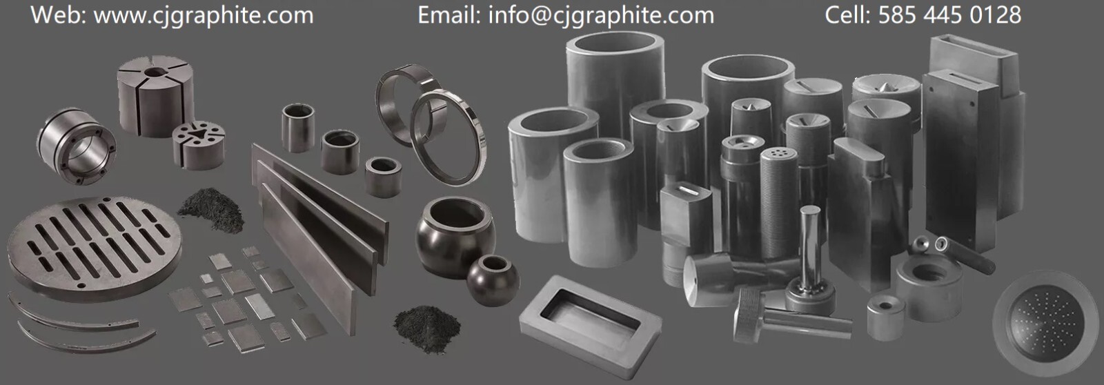 3 Pack High-purity graphite mini crucibles (Inner: 0.47”*0.75”)