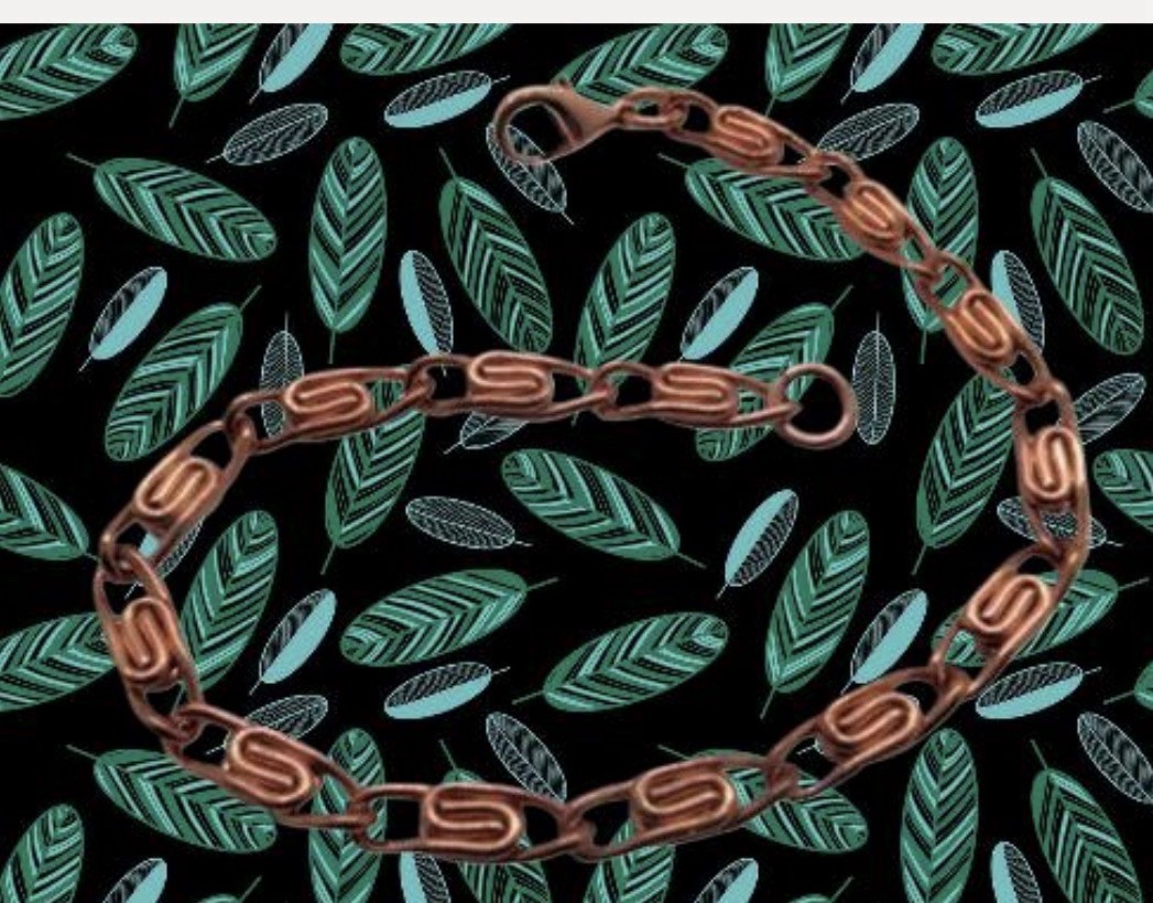 Solid Copper Anklet CA606G -3/16 inch wide – 8 to 11 inch lengths