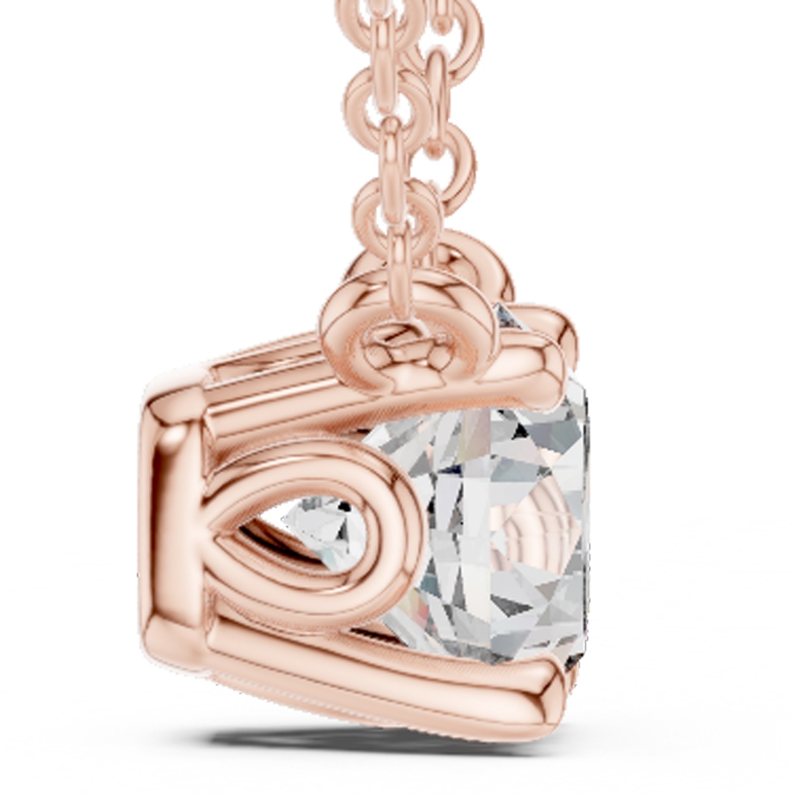 Certified Lab Grown Diamond Women Statement Occasions Pendant 14K Gold Over