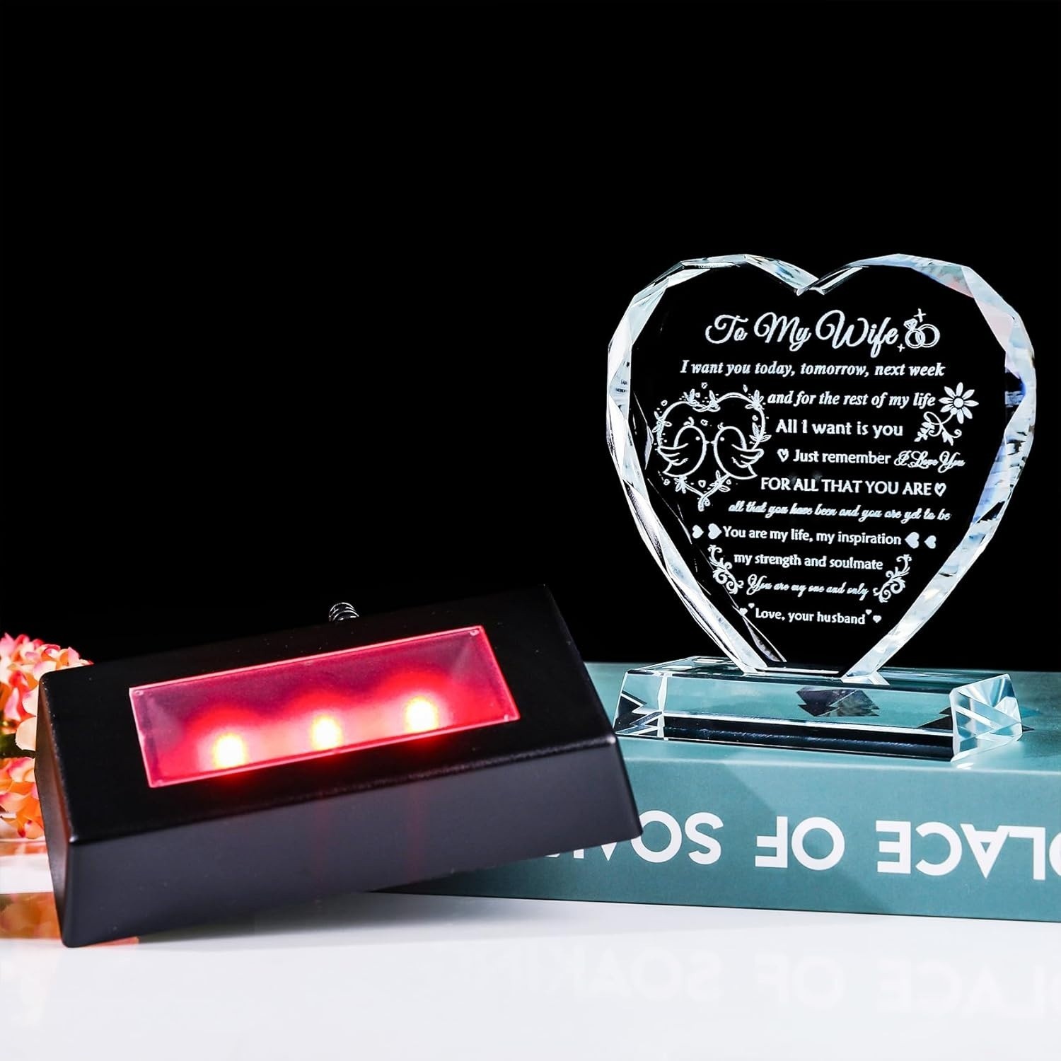 Anniversary Gift For Wife Romantic Anniversary Present For Lover Colorful LED