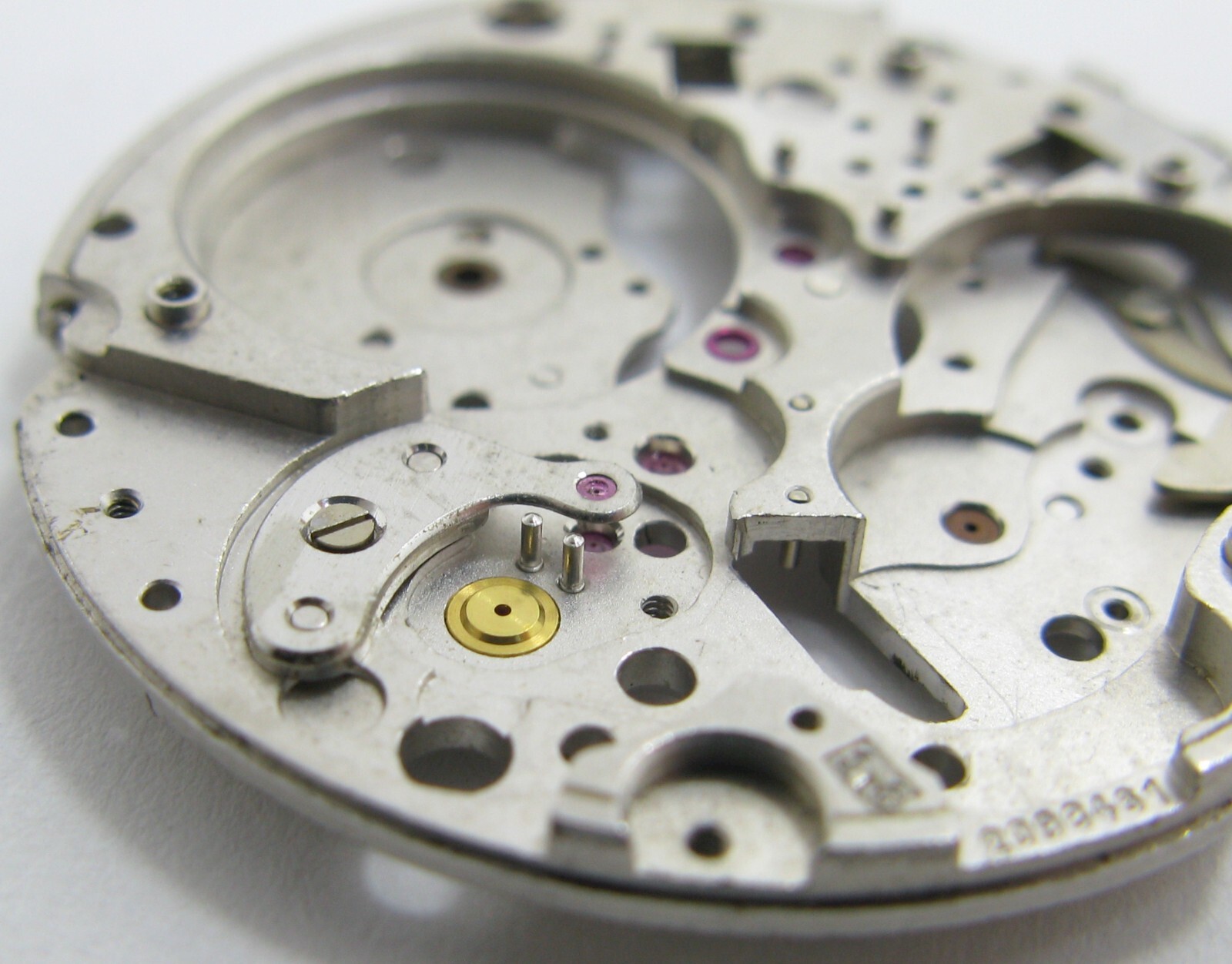 LeCoultre 916 watch movement part: main plate #100