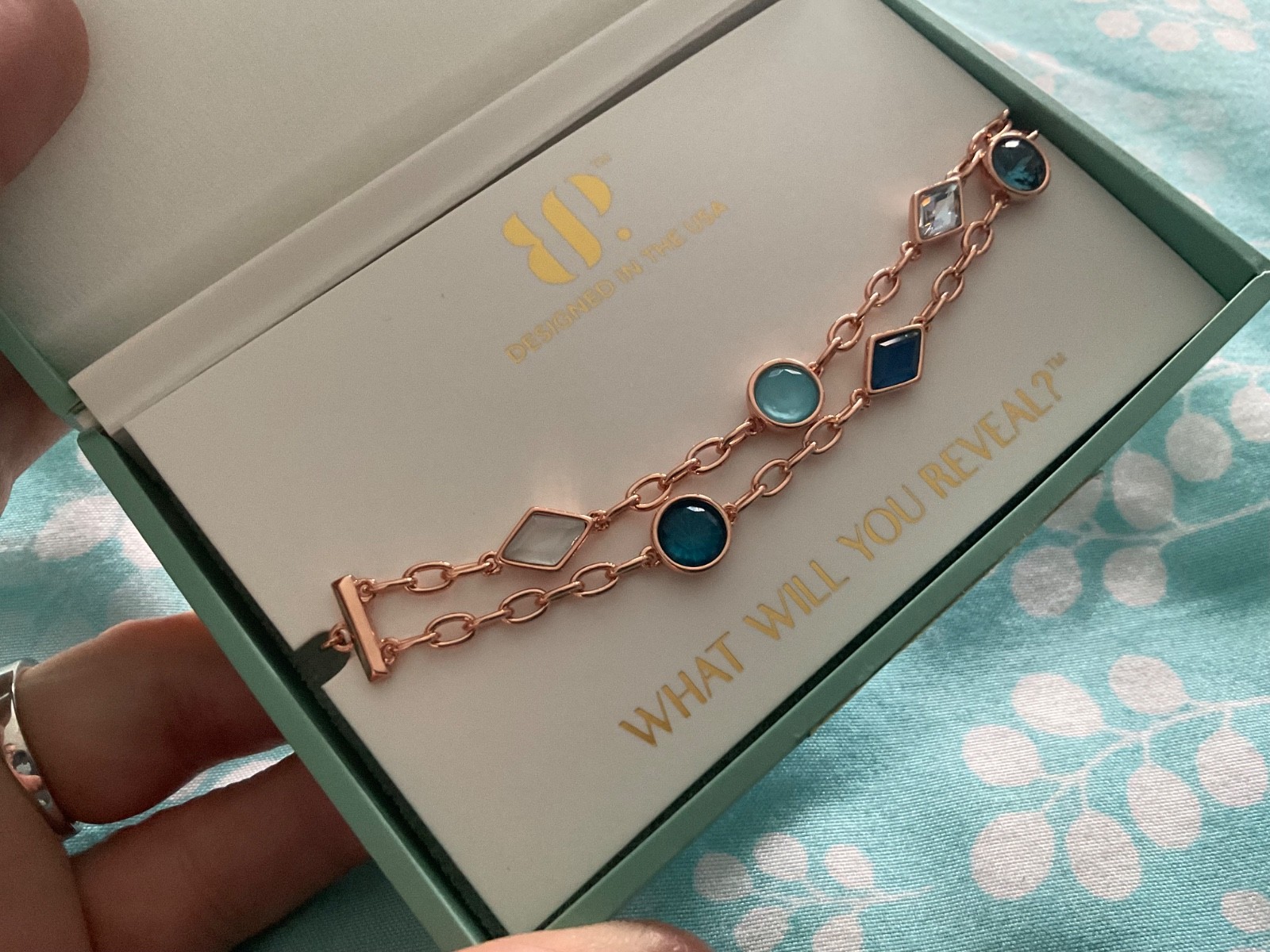 Bomb Party Jewel Candy “En Route” Maldives Mirage Rose Gold Bracelet BR87144