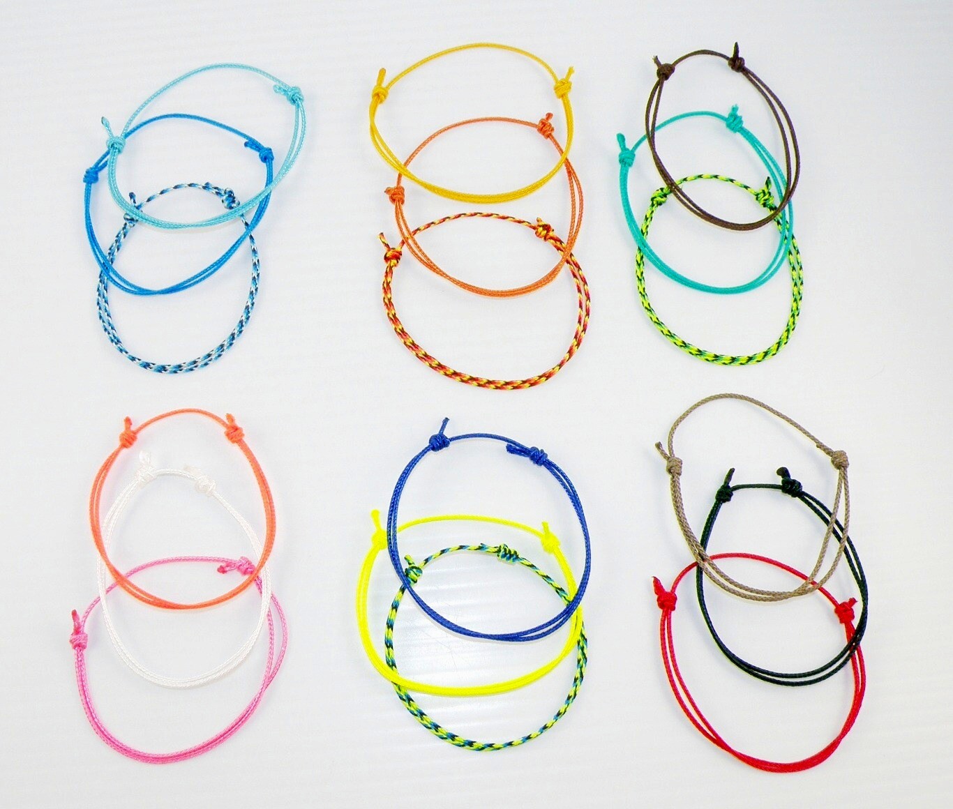 Handmade Micro Cord BROcelet Bracelet Single String Surfer Knot Closing Wrist