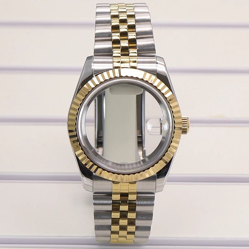 36/39mm Watch Cases Set Sapphire Glass For NH35 NH36 NH34 NH70 8215 Datejust