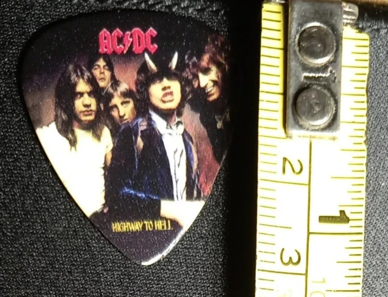 ACDC Angus Young Highway to Hell Guitar Pick Plectrum Rock Metal band AC/DC
