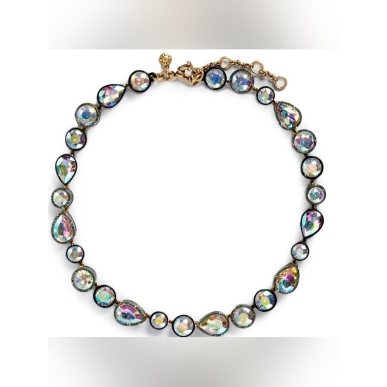 J.Crew Brulee Iridescent Sea Glass Necklace