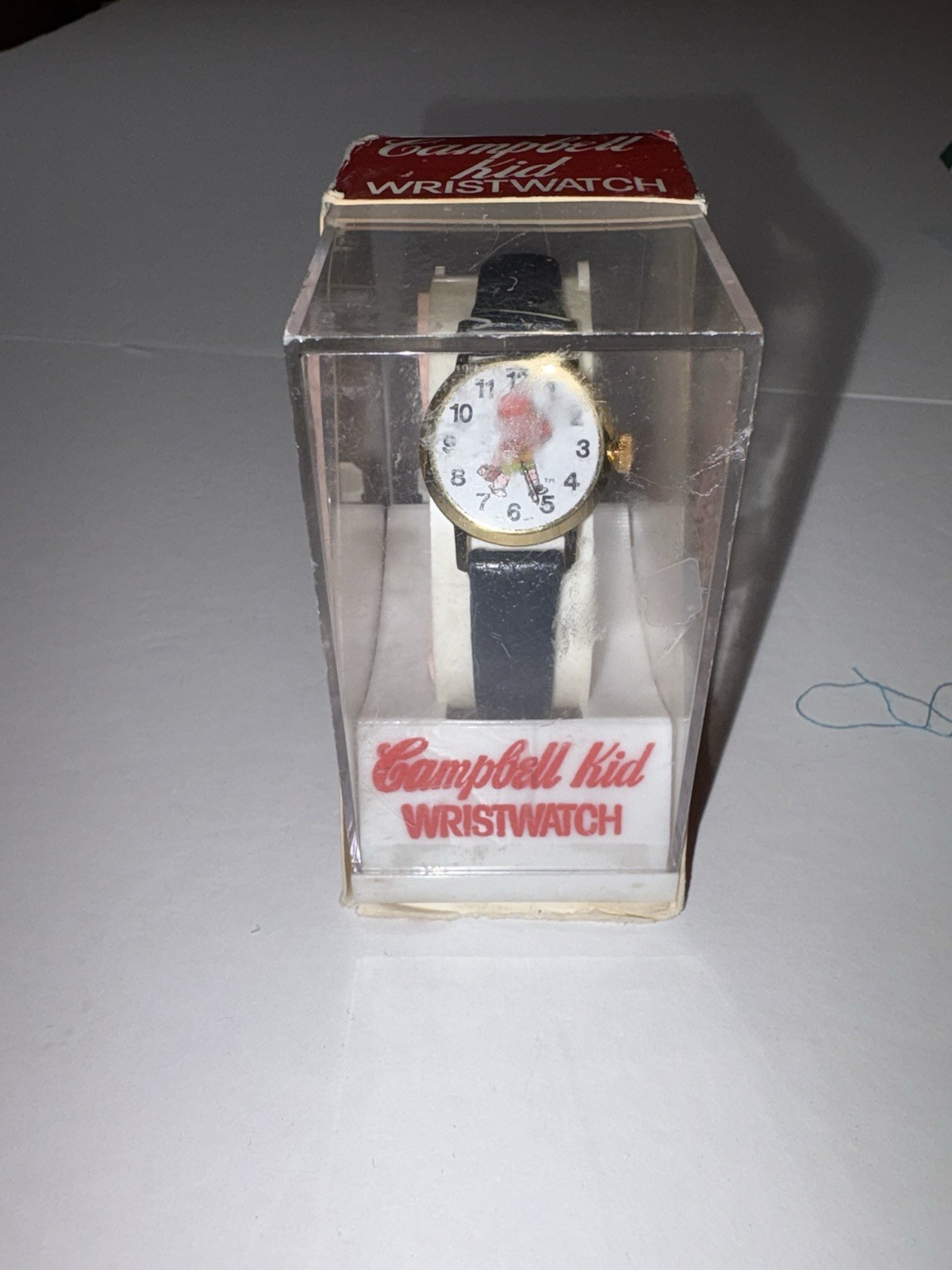 Vintage Advertising Campbell Kid Character Watch In Original Box,See Description