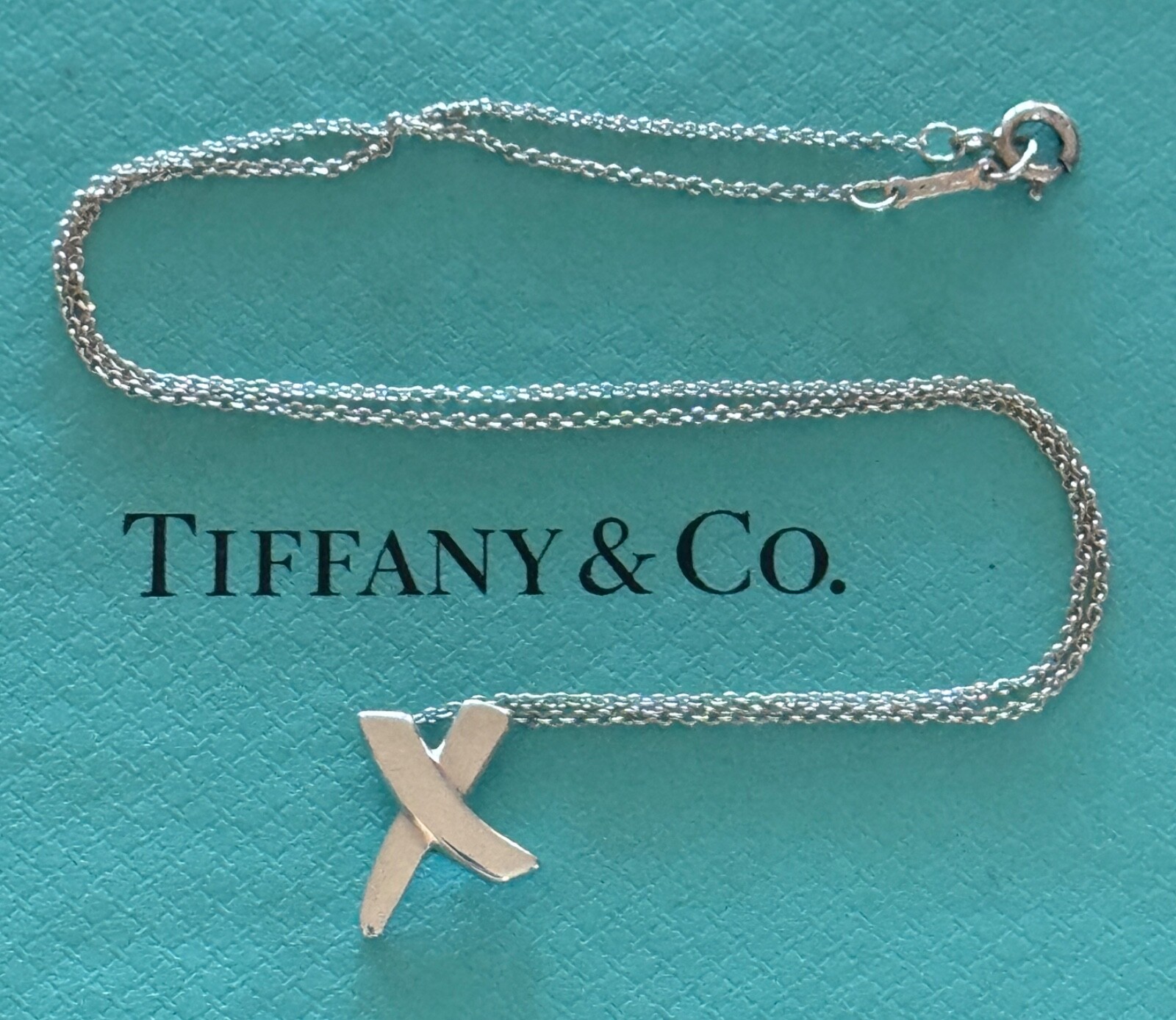 Tiffany & Co. Paloma Picasso X Pendant & Necklace Sterling Silver 925