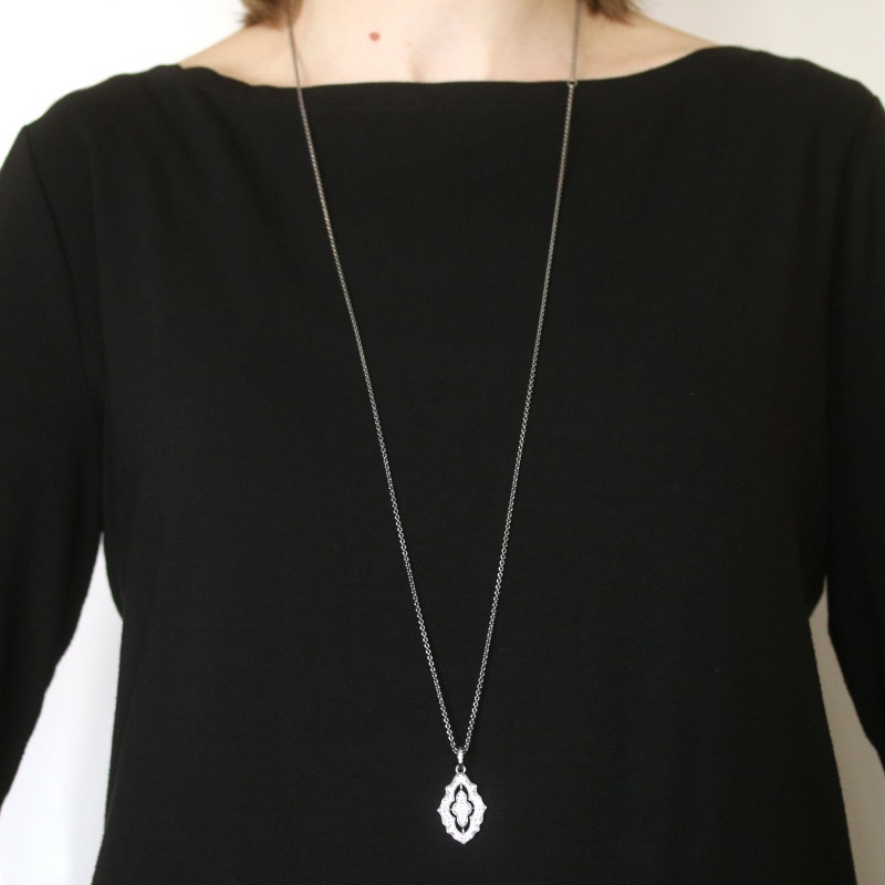 Pandora Sparkling Lace Necklace 35.4″ – Sterling 925 NEW Authentic 390362CZ-90