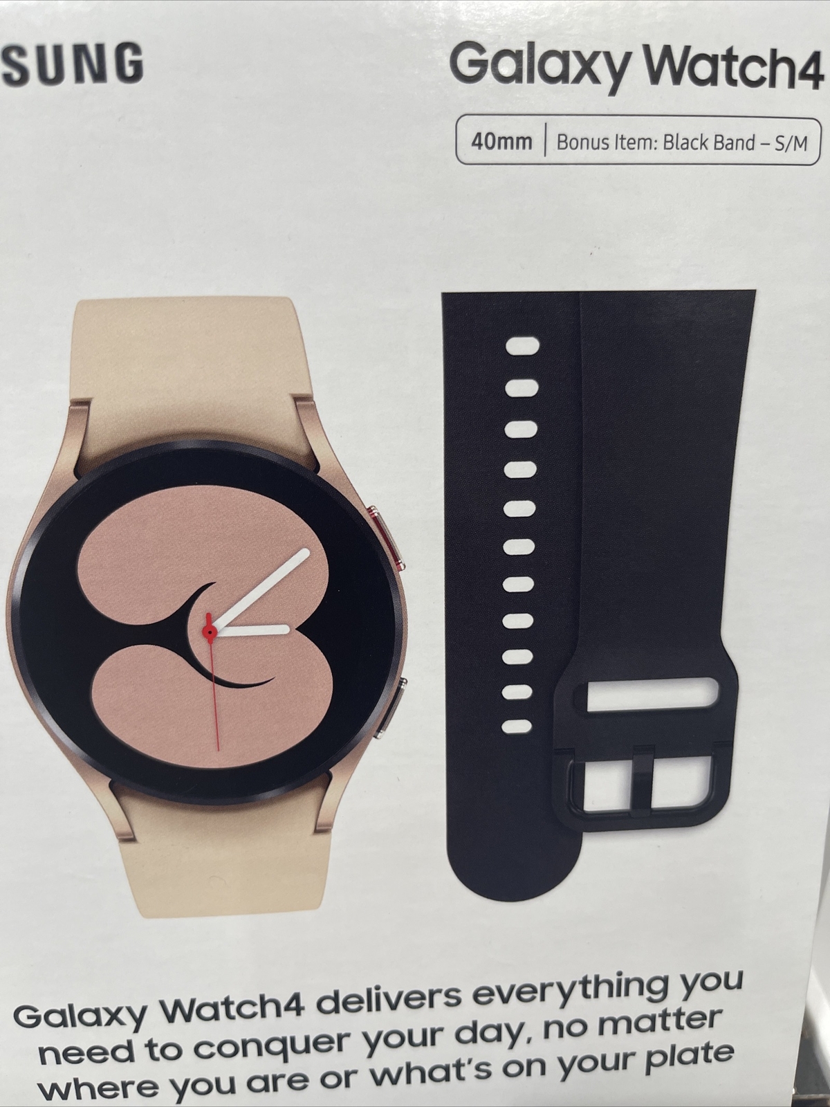 Samsung Galaxy Watch 4 SM-R860 GPS Wi-Fi 40 mm Smart Wristwatch Sports Band Gold