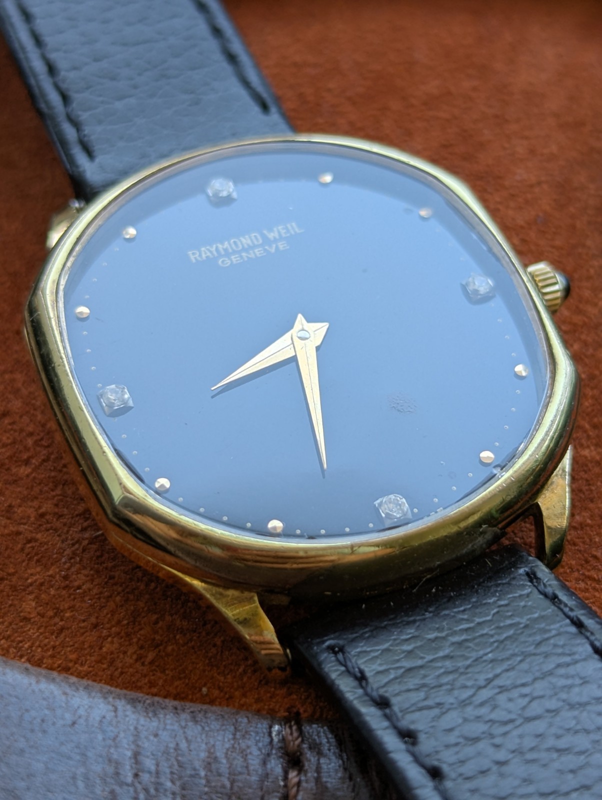 Mid 1980s Raymond Weil 7013 gold filled manual watch, ETA 7001 movement in GWO