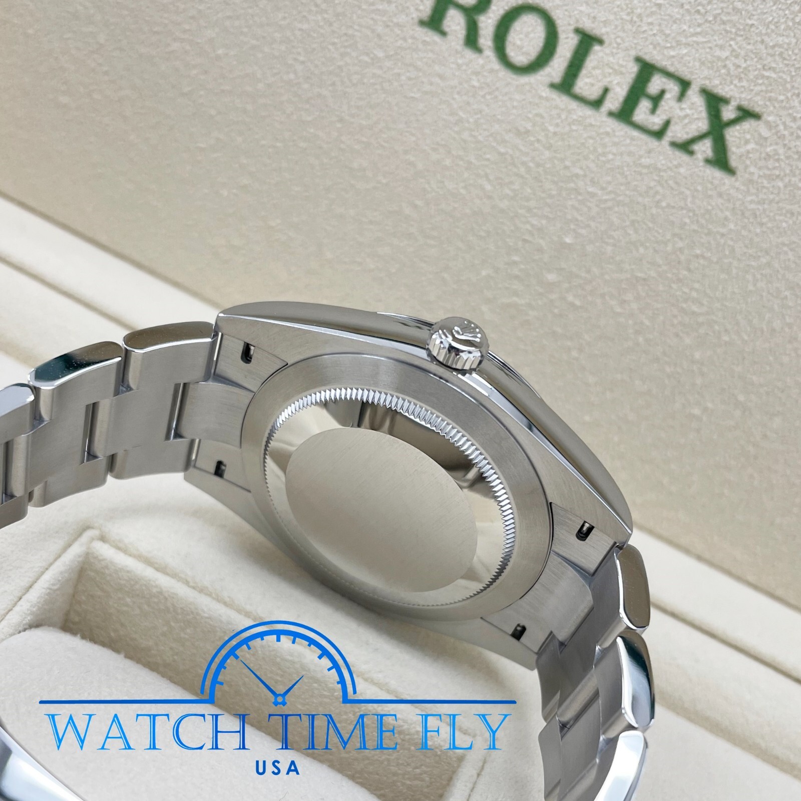 Rolex Oyster Perpetual 41mm 124300 Yellow Dial Stainless Steel Oyster Bracelet