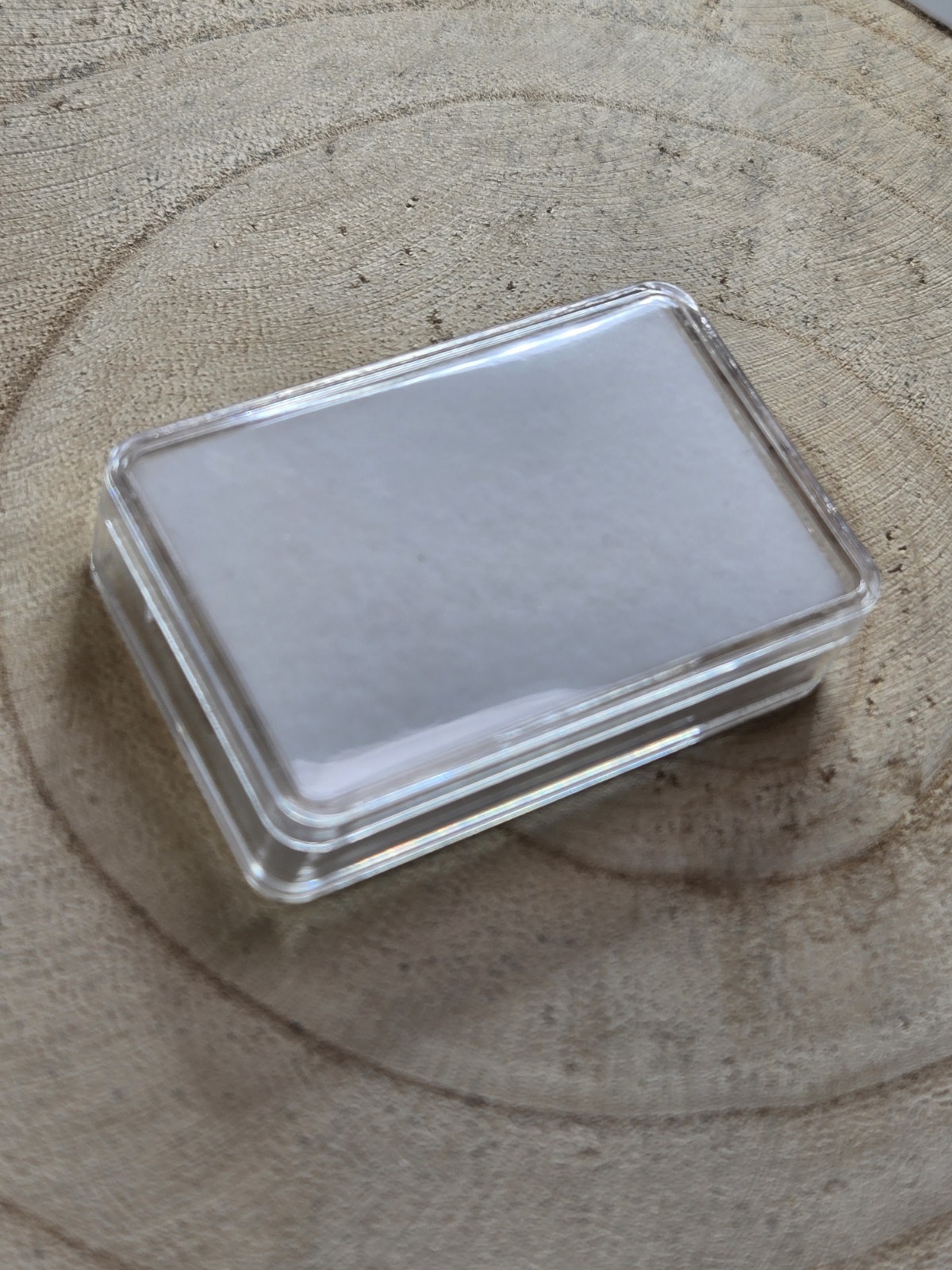 Gemstone Container White Velvet Insert Medium Size for Organization