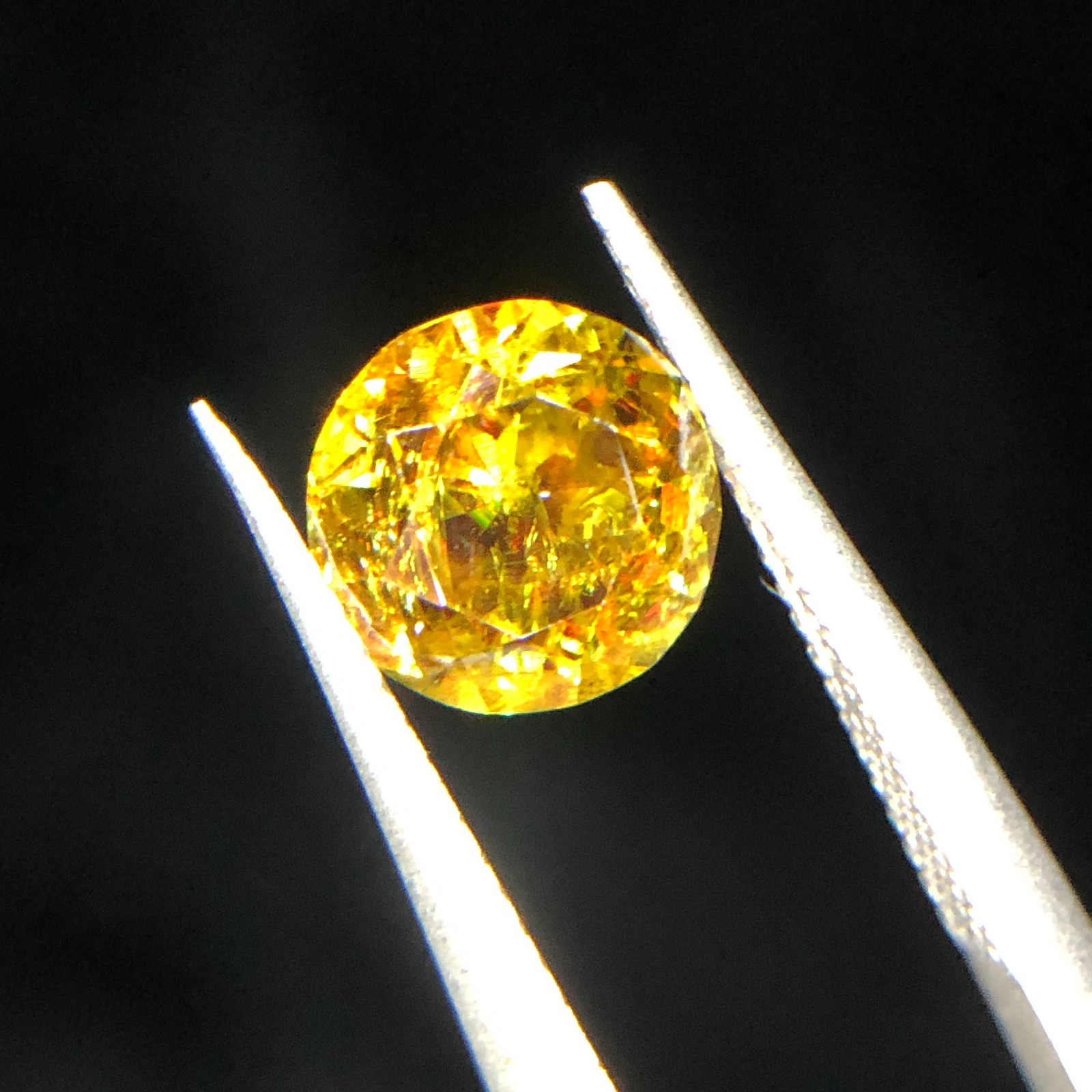 1.60 Carat Natural Sphene Round Cut – 6.81×4.68mm Gemstone